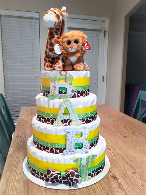 diaper cake jungle